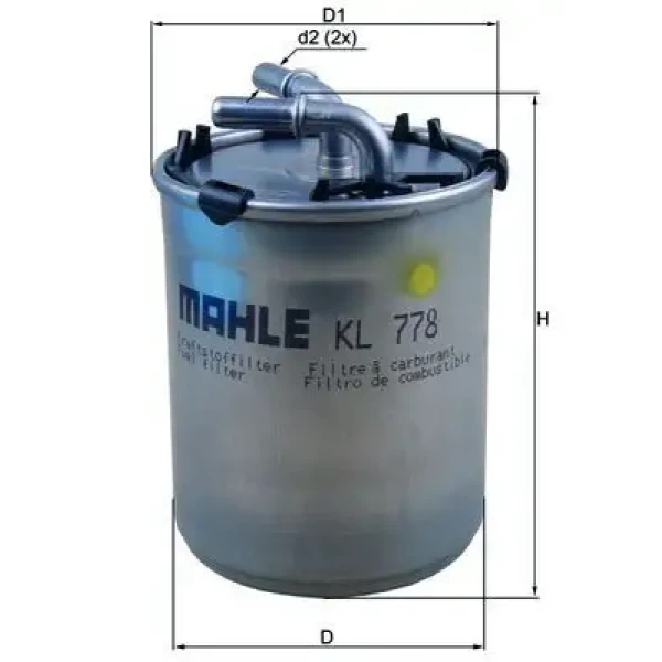 Mahle Yakıt Filtresi – KL778 / OEM 6R0127400C