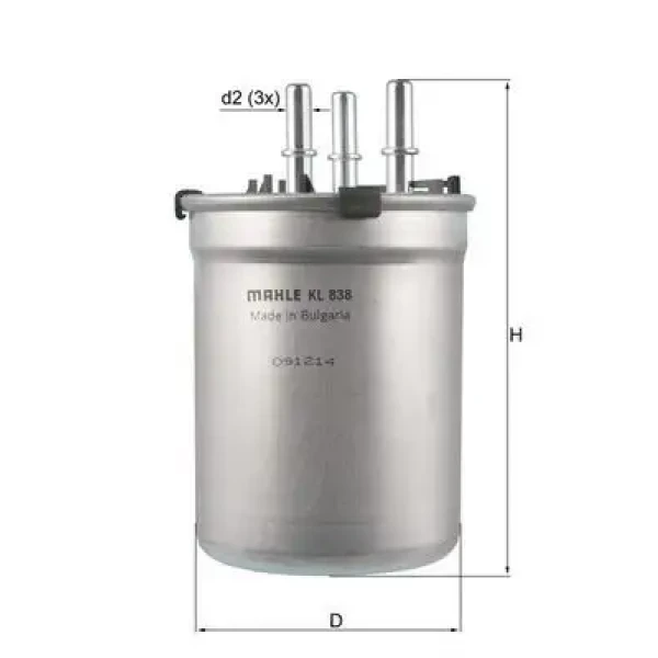 Mahle Yakıt Filtresi – KL838 / OEM 6R0127400D