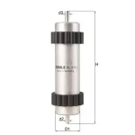 Mahle Yakıt Filtresi – KL915 / OEM 4G0127400C