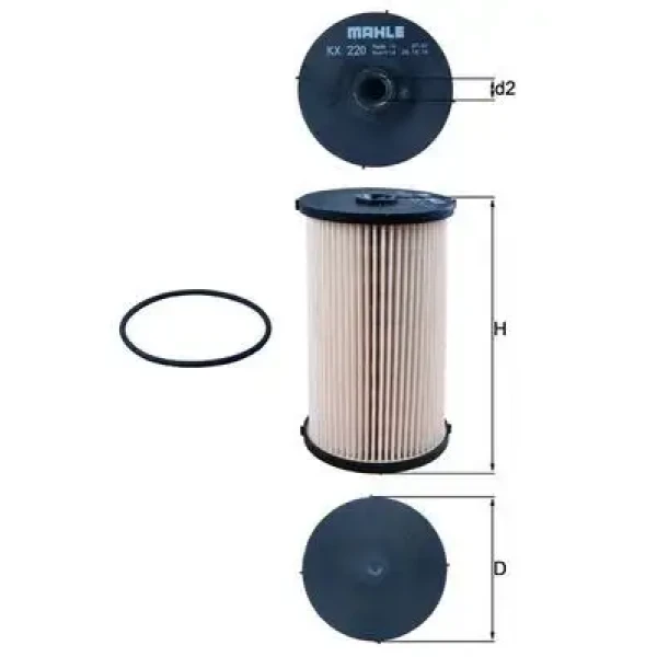 Mahle Yakıt Filtresi – KX220D / OEM 3C0127400D