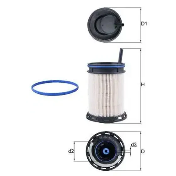 Mahle Yakıt Filtresi – KX494D / OEM 4M0127177E ürün görseli