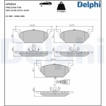 Delphi Ön Fren Balatası – LP1514 / OEM 1J0698151D