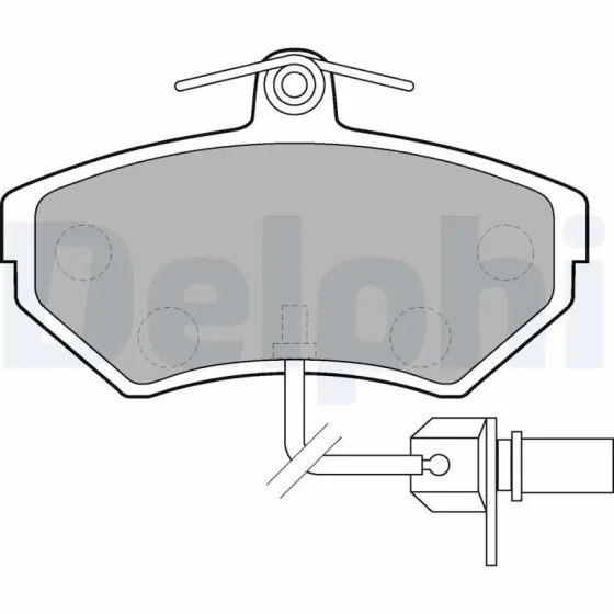 Delphi Ön Fren Balatası – LP1631 / OEM JZW698151G ürün görseli