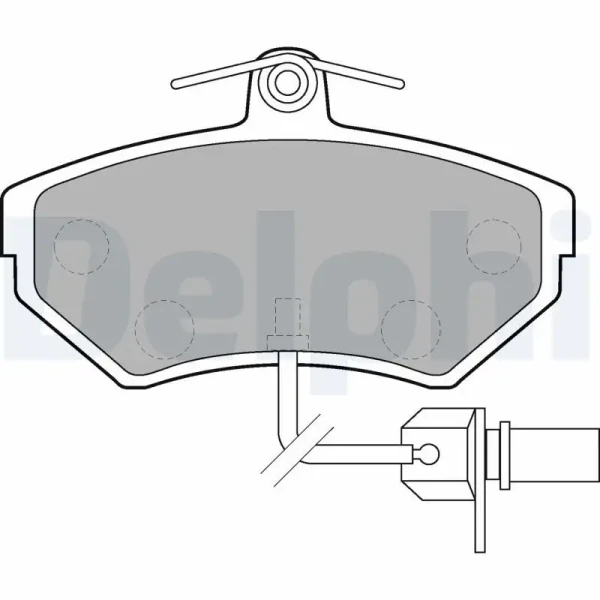 Delphi Ön Fren Balatası – LP1631 / OEM JZW698151G