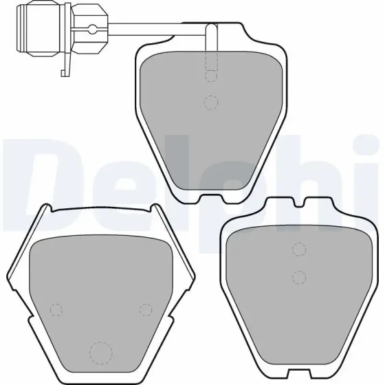 Delphi Ön Fren Balatası – LP1633 / OEM 4D0698151L ürün görseli