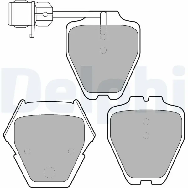 Delphi Ön Fren Balatası – LP1633 / OEM 4D0698151L