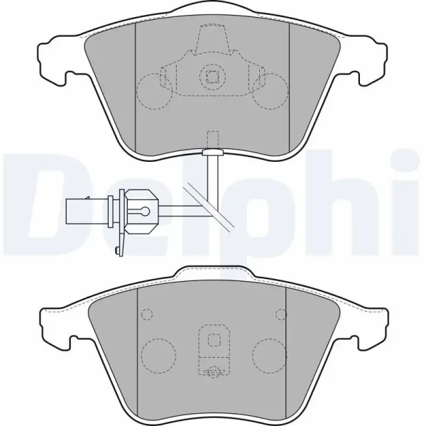 Delphi Ön Fren Balatası – LP1825 / OEM 4B0698151AC