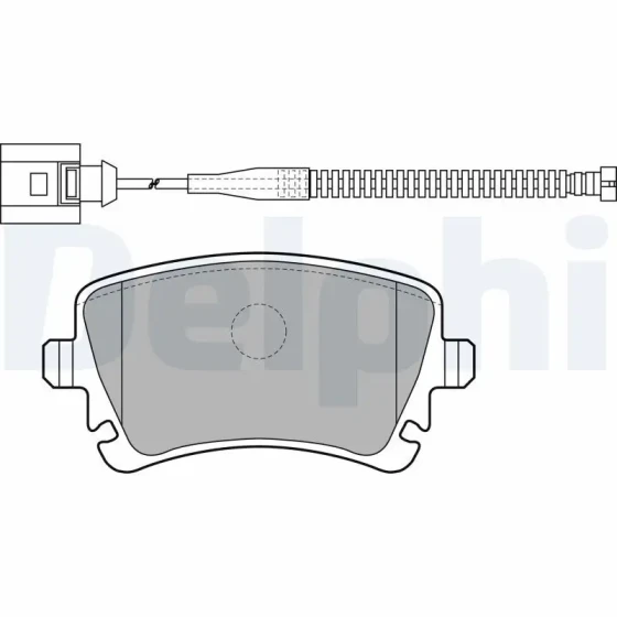 Delphi Arka Fren Balatası – LP1860 / OEM 3D0698451A ürün görseli