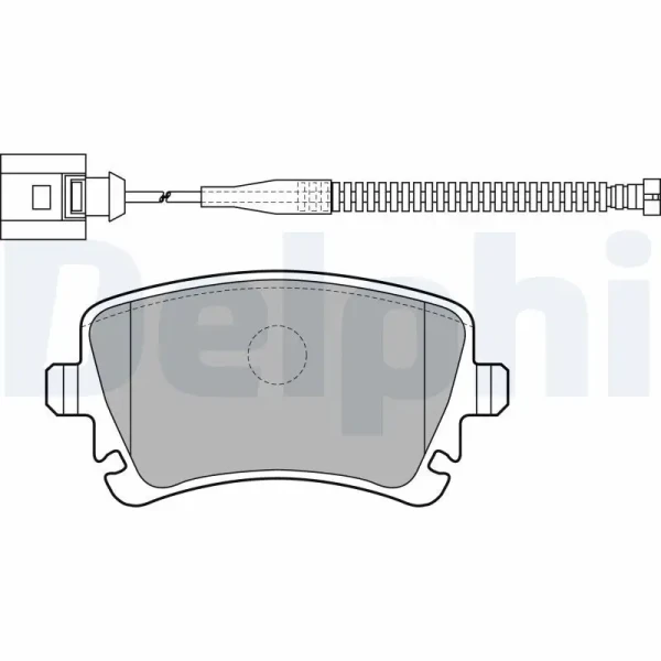 Delphi Arka Fren Balatası – LP1860 / OEM 3D0698451A
