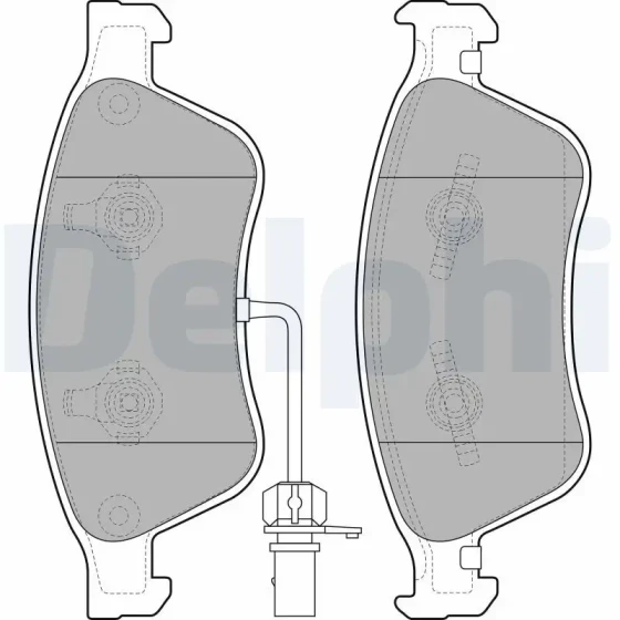 Delphi Ön Fren Balatası – LP2072 / OEM 4E0698151A ürün görseli