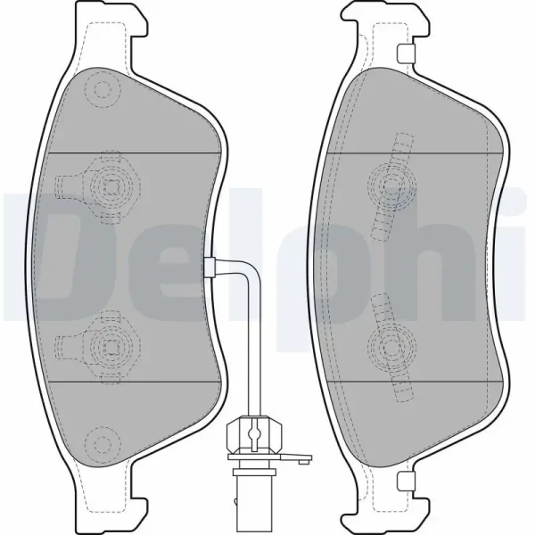 Delphi Ön Fren Balatası – LP2072 / OEM 4E0698151A