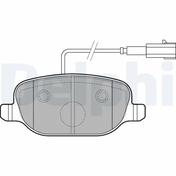 Delphi Arka Fren Balatası – LP2223 / OEM 77365542
