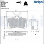 Delphi Arka Fren Balatası – LP2254 / OEM 2Q0698451