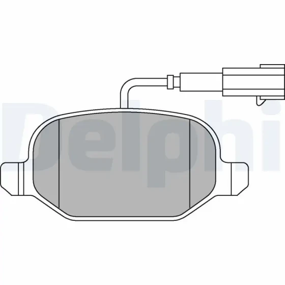 Delphi Arka Fren Balatası – LP2300 / OEM 77365752 ürün görseli