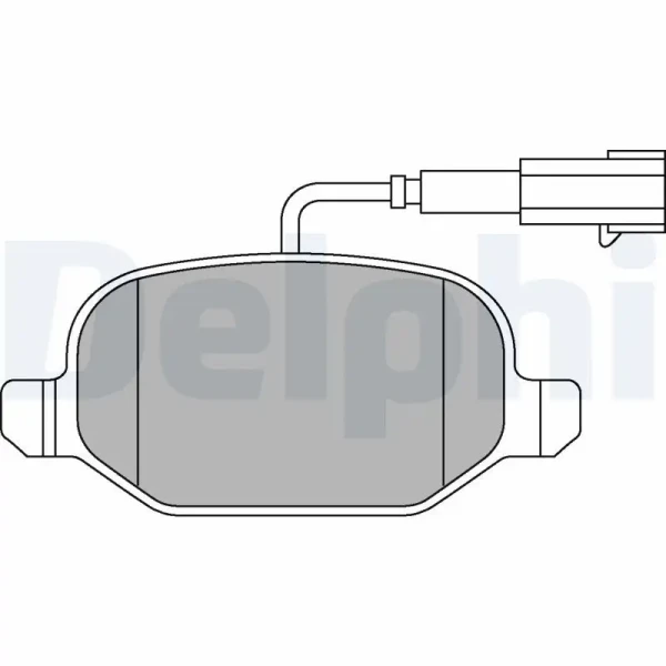 Delphi Arka Fren Balatası – LP2300 / OEM 77365752