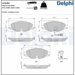 Delphi Ön Fren Balatası – LP2698 / OEM 5Q0698151B