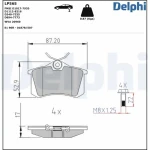 Delphi Arka Fren Balatası – LP565 / OEM JZW698451C