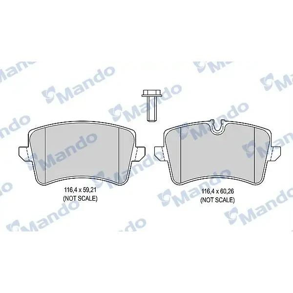 Mando Arka Fren Balatası – MBF015379 / OEM 8K0698451C