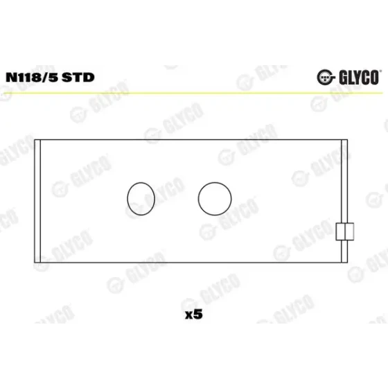 Glyco Eksantrik Yatağı – N118/5-STD / OEM 056103652 ürün görseli