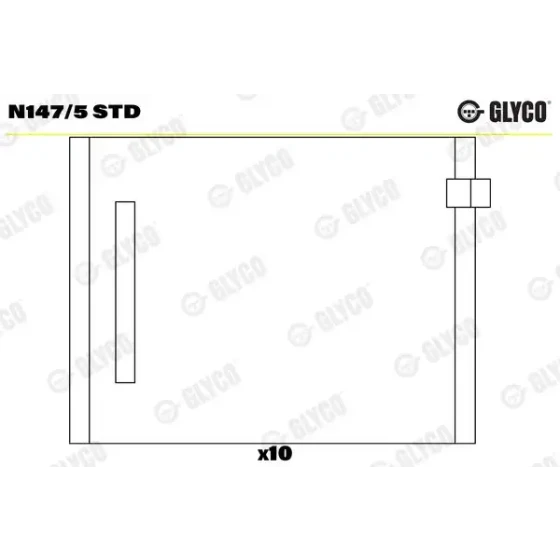 Glyco Eksantrik Yatağı – N147/5-STD / OEM 038103673B ürün görseli