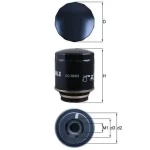Mahle Yağ Filtresi – OC593/3 / OEM 03C115561E