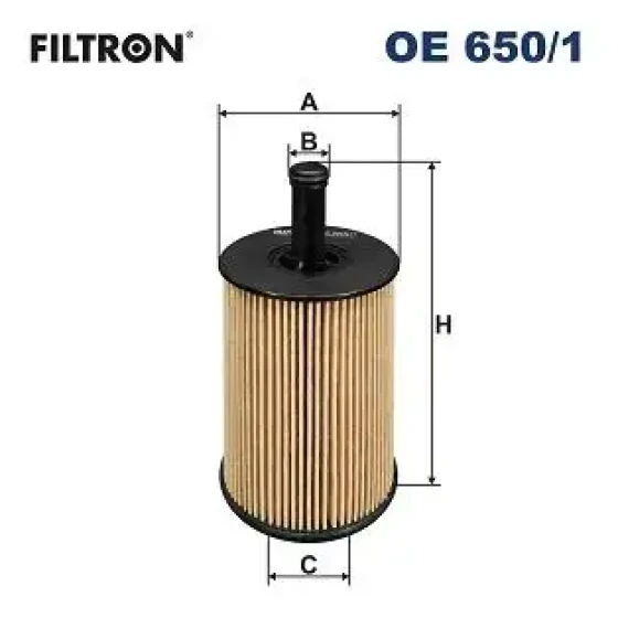 Filtron Yağ Filtresi – OE650/1 / OEM 045115466 ürün görseli