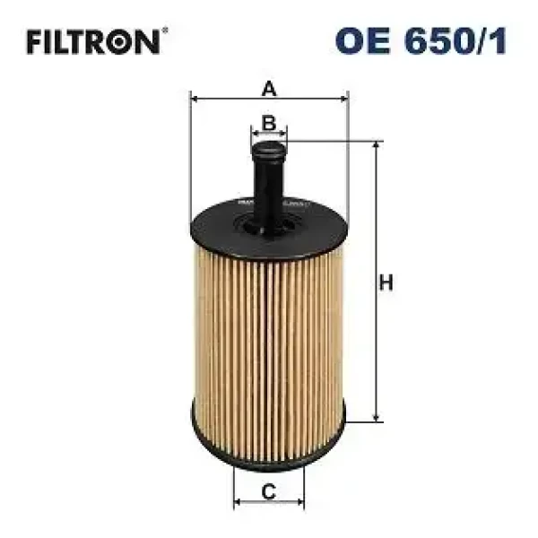 Filtron Yağ Filtresi – OE650/1 / OEM 045115466
