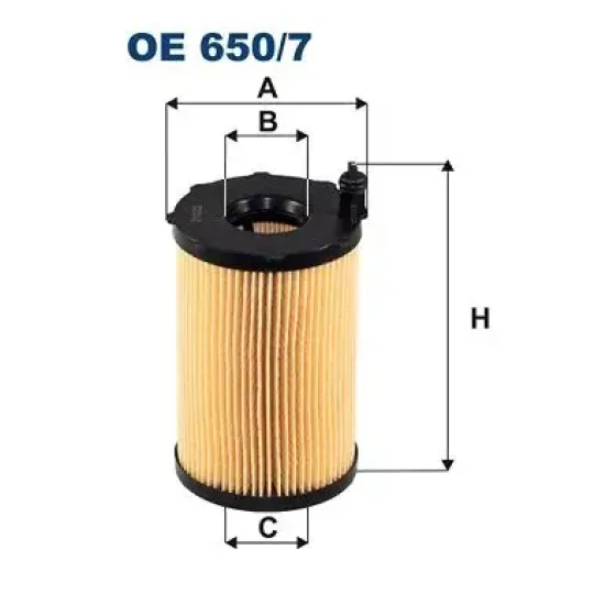 Filtron Yağ Filtresi – OE650/7 / OEM 059198405 ürün görseli