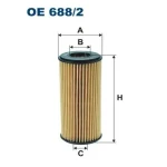 Filtron Yağ Filtresi – OE688/2 / OEM 06K115466