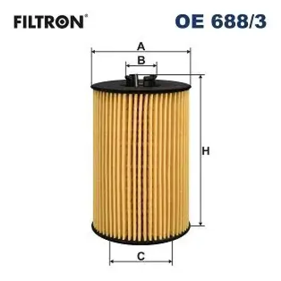 Filtron Yağ Filtresi – OE688/3 / OEM 03N115466 ürün görseli