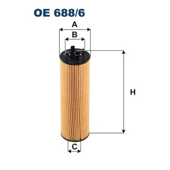 Filtron Yağ Filtresi – OE688/6 / OEM 05L115562A ürün görseli