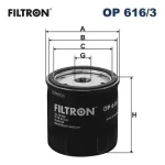 Filtron Yağ Filtresi – OP616/3 / OEM 04E115561AC