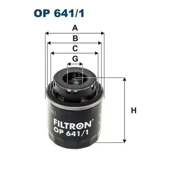 Filtron Yağ Filtresi – OP641/1 / OEM 03C115561J ürün görseli