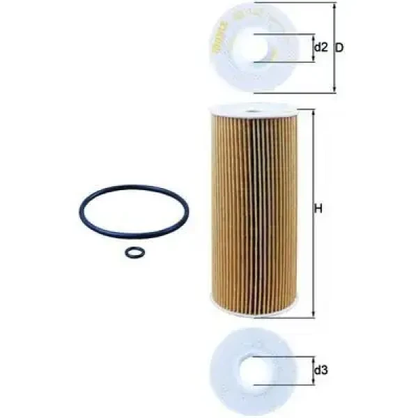 Mahle Yağ Filtresi – OX143D / OEM 074115562