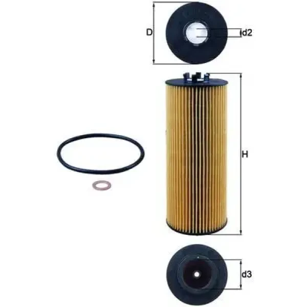 Mahle Yağ Filtresi – OX164D / OEM 059115561A