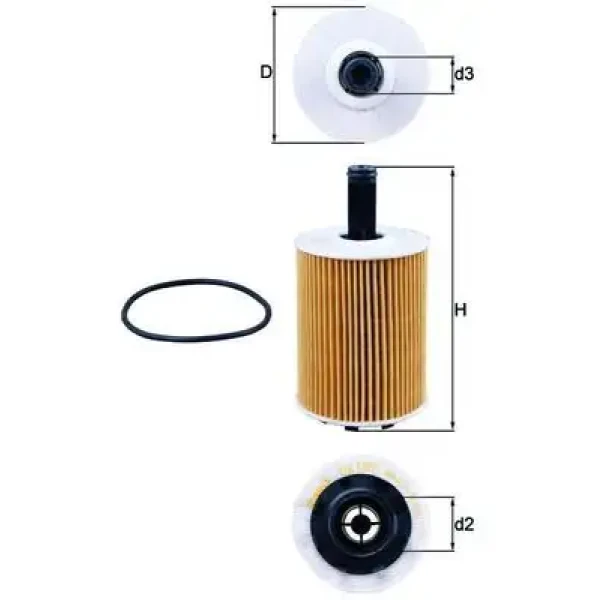 Mahle Yağ Filtresi – OX188D / OEM 071117562C