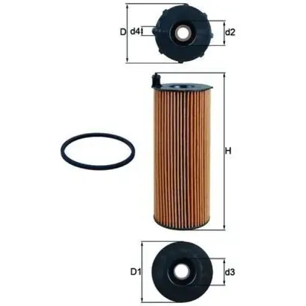 Mahle Yağ Filtresi – OX196/1D / OEM 057115561K