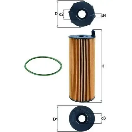 Mahle Yağ Filtresi – OX196/3D / OEM 95510722200 ürün görseli