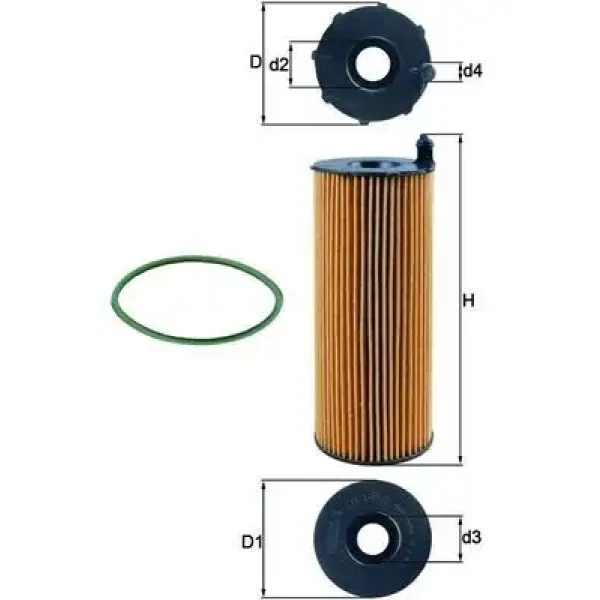 Mahle Yağ Filtresi – OX196/3D / OEM 95510722200