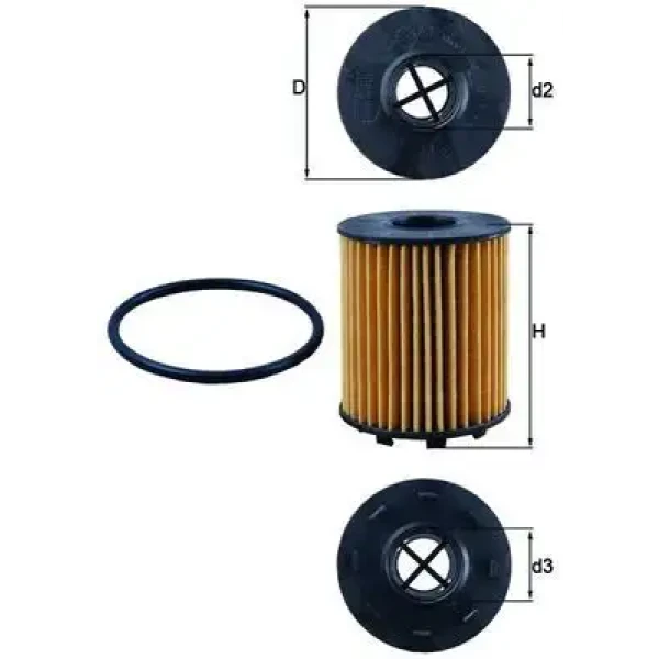Mahle Yağ Filtresi – OX371D / OEM 0071765460