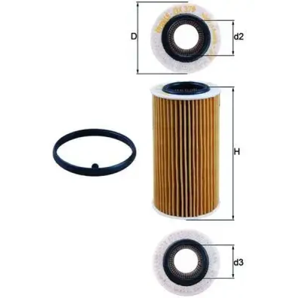 Mahle Yağ Filtresi – OX379D / OEM 06D115466