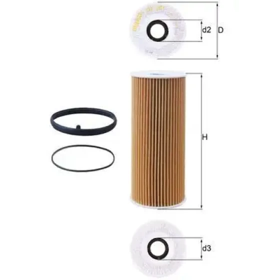 Mahle Yağ Filtresi – OX381D / OEM 06E115405A ürün görseli