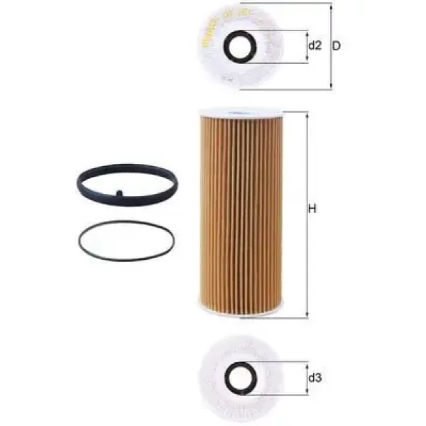 Mahle Yağ Filtresi – OX381D / OEM 06E115405A