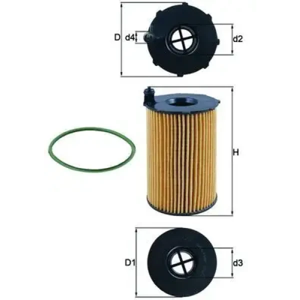 Mahle Yağ Filtresi – OX420D / OEM 95810722220