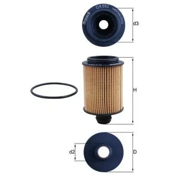 Mahle Yağ Filtresi – OX553D / OEM 0071751114