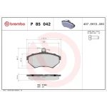 Brembo Ön Fren Balatası – P85042 / OEM 8E0698151A