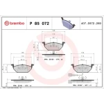 Brembo Ön Fren Balatası – P85072 / OEM 1J0698151D