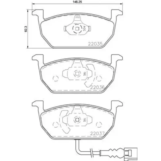 Brembo Ön Fren Balatası – P85137 ürün görseli