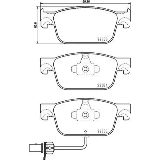 Brembo Ön Fren Balatası – P85153X ürün görseli
