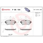 Brembo Arka Fren Balatası – P85154